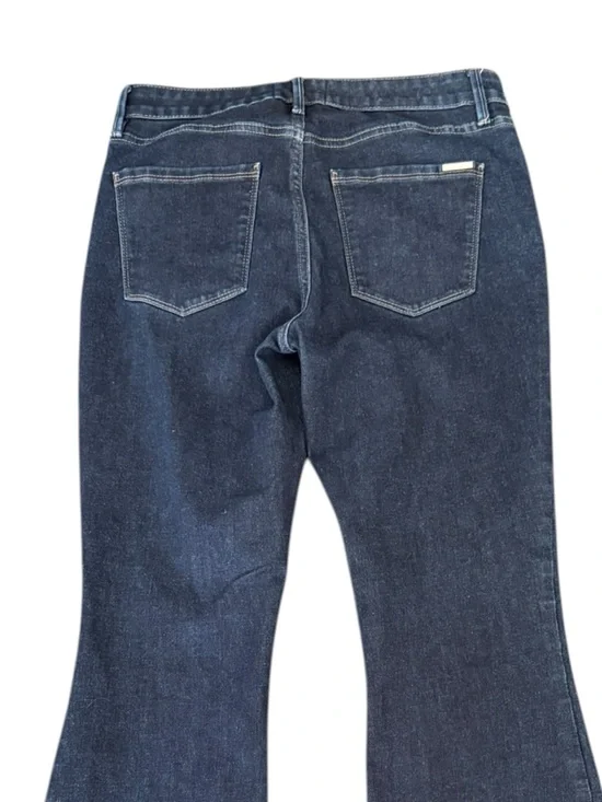 WHBM Women’s High Rise Dark Wash Sculpt Skinny Flare Jeans Size 8 Stretch - Picture 8 of 16